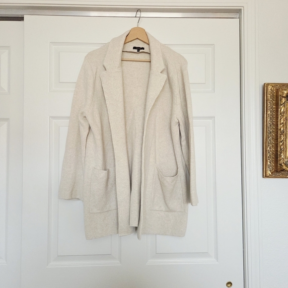 Quince 100% Organic Cotton Knit Blazer Size Large - Picture 2 of 9